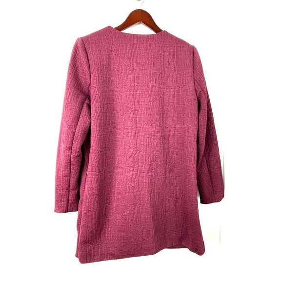 Carolina Belle Montreal Open Front Jacket Cardigan Maroon Sz M 1124H - Picture 6 of 12